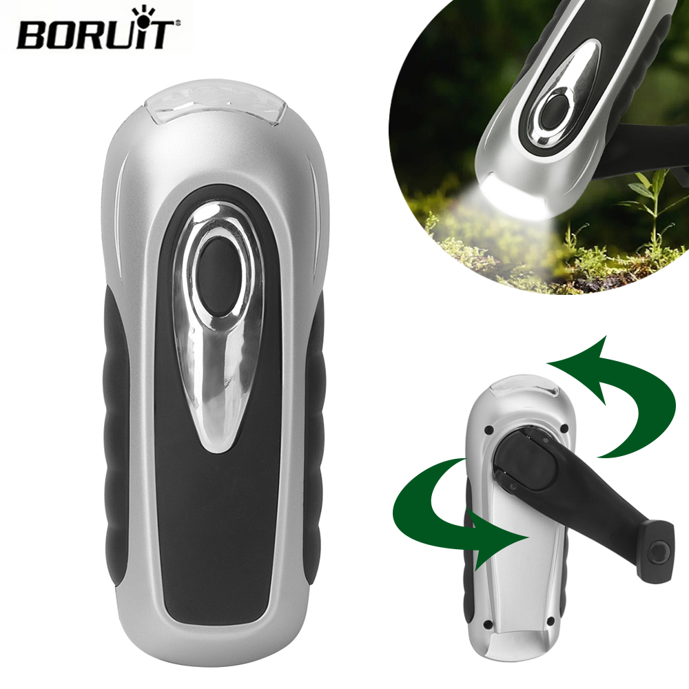 Cycling Low Gear - BORUIT Torcia a LED Manovella Dinamo