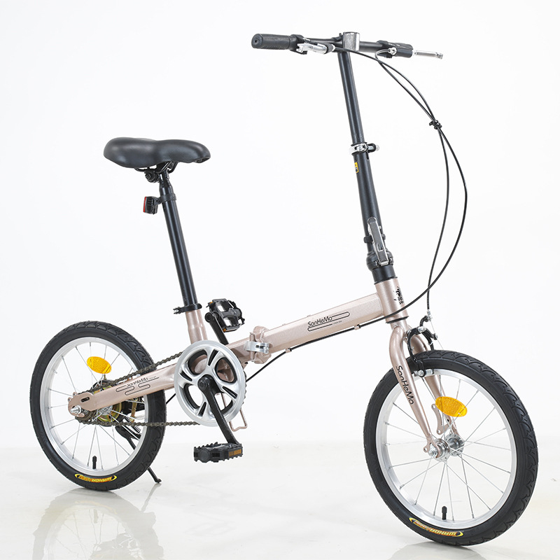 Cycling Low Gear - Bicicletta Pieghevole Sanhema 16 Pollici, Monovelocità