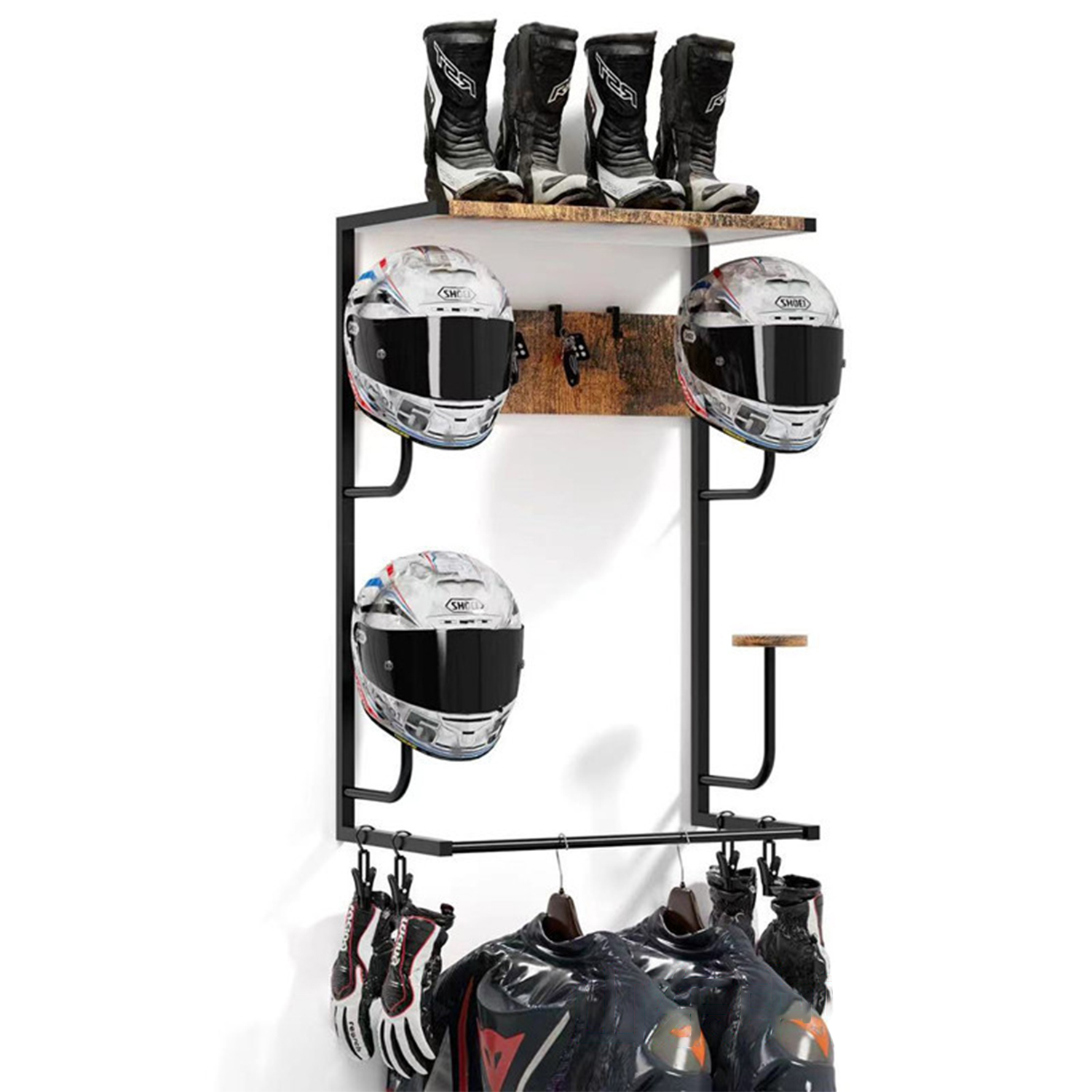 Cycling Gear Organiser - Portacasco per moto, portacasco a parete