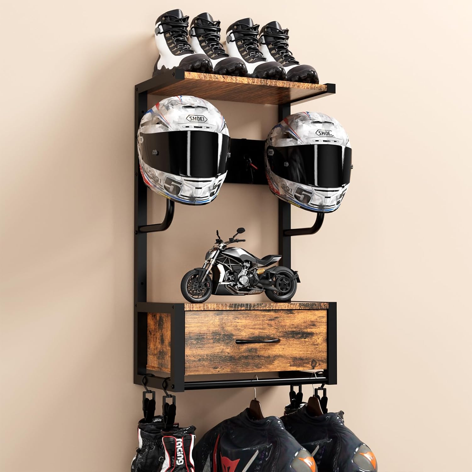 Supporto per casco da moto, po - Cycling Gear Organiser recensione e prezzo