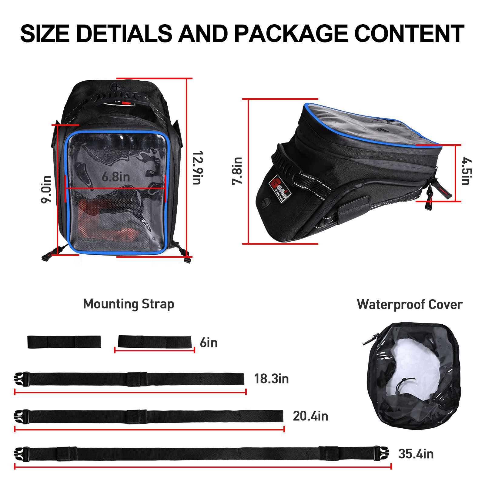 Borse da serbatoio per moto es - Cycling Gear Organizer recensione e prezzo